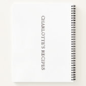 ひまわりパーソナライズされたレシピ ノートブック (裏面)