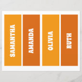 ひまわりパーソナライズされた名前をカスタムするブックマーク (裏面)