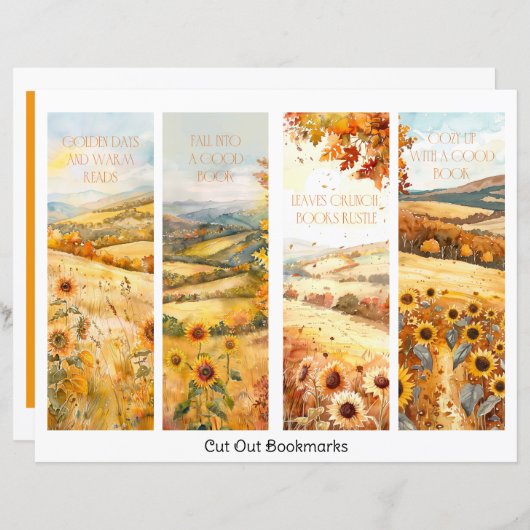 ひまわりパーソナライズされた名前をカスタムするブックマーク (正面/裏面)