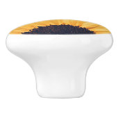 ひまわりパーソナライズされた名 セラミックノブ (側面)