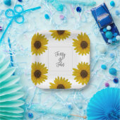 ひまわりパーソナライズされた紙プレート ペーパープレート (パーティー)