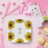 ひまわりパーソナライズされた紙プレート ペーパープレート (パーティー)