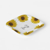 ひまわりパーソナライズされた紙プレート ペーパープレート (傾斜あり)