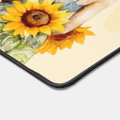 ひまわりパーソナライズされた美容デスクマット デスクマット (コーナー)