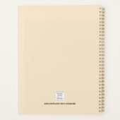 ひまわりパーソナライズされた花 プランナー手帳 (裏面)