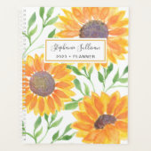 ひまわりパーソナライズされた2023 プランナー手帳 (正面)