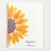 ひまわりパーソナライズされた2024 プランナー手帳 (正面)