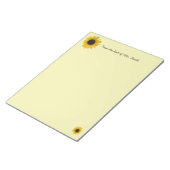 ひまわりパーソナライズされた ノートパッド (アングル)