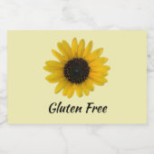 ひまわりパーソナライズされた フードラベル (シングルラベル)