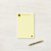 ひまわりパーソナライズされた ポストイット (デスク上)