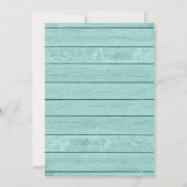 ひまわりパーソナライズされた、レース、木 招待状 (裏面)