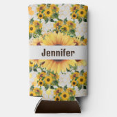 ひまわりパーソナライズ名トールセルツァークーラーボックス スリム缶クーラー (裏面)