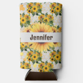 ひまわりパーソナライズ名トールセルツァークーラーボックス スリム缶クーラー (正面)