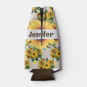 ひまわりパーソナライズ名トールセルツァークーラーボックス ボトルクーラー (裏面)