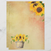 ひまわりパーチメントスクラップブック紙 (正面/裏面)