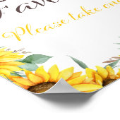 ひまわりパーティーサイン ポスター (角)