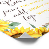 ひまわりパーティーサイン ポスター (角)