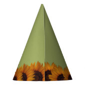 ひまわりパーティー帽子 パーティーハット (裏面)