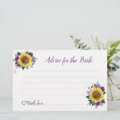 ひまわりパープルライトブライダルシャワーアドバイス (スタンド正面)