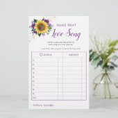 ひまわりパープルライトブライダルシャワーソングゲーム (スタンド正面)