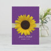 ひまわりパープル結婚ズ 招待状 (スタンド正面)
