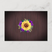 ひまわりパープル縁どライの結婚詳細 エンクロージャーカード (裏面)