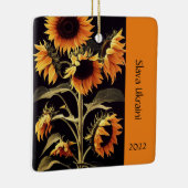 ひまわりヒマワリ写真オーナメント セラミックオーナメント (右)