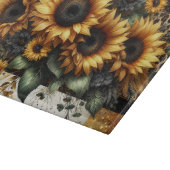 ひまわりヒョウ柄カット盤 カッティングボード (角)