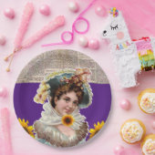 ひまわりビクトリアン紙プレート ペーパープレート (パーティー)