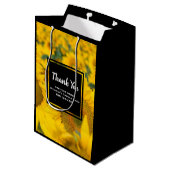 ひまわりビジネスの黄色のフィールド ミディアムペーパーバッグ (裏面アングル)