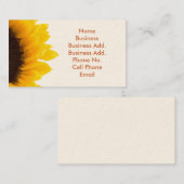 ひまわりビジネス/プロファイルカード 名刺 (正面/裏面)