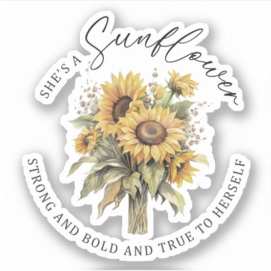 ひまわりビニールのシール シール (正面)