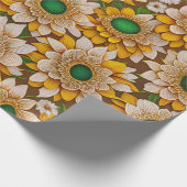 ひまわりビューティフルコレクシ人気があるョン ラッピングペーパー (角)