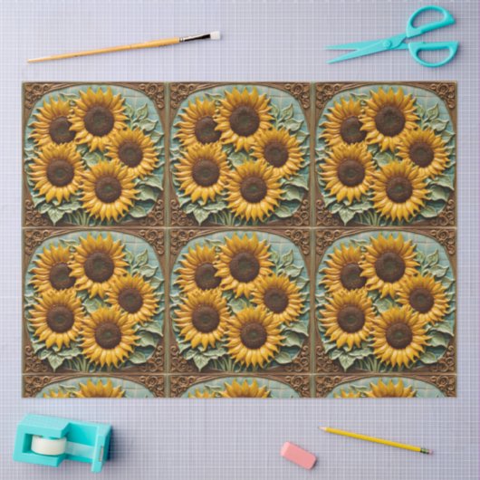 ひまわりビューティフルコレクシ人気があるョン 薄葉紙 (クラフト)