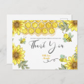 ひまわりビーサンキューカード ポストカード (正面/裏面)