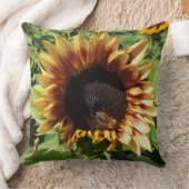 ひまわりビージャイアント装飾用クッション クッション (ブランケット)