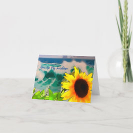 ひまわりビーチで私のサンシャインカード カード