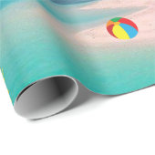 ひまわりビーチマットラッピング紙 ラッピングペーパー (ロールコーナー)