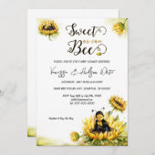 ひまわりビーフローラベビーシャワー招待状 招待状 (正面/裏面)