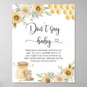 ひまわりビー言わないベビーガビシャワーゲーム ポスター (正面)