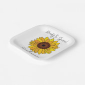 ひまわりピカピカパーティー ペーパープレート (傾斜あり)