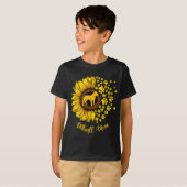 ひまわりピットブルママ犬の恋人 Tシャツ (正面フル)