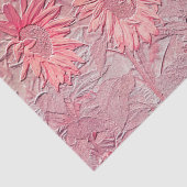 ひまわりピンクフローラヴィンテージシックなデコページ 薄葉紙 (詳細)