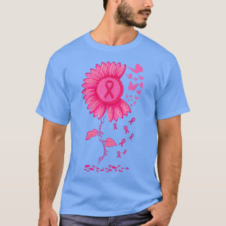 ひまわりピンクリボン乳癌認識度Warr Tシャツ