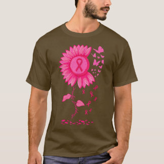 ひまわりピンクリボン乳癌認識度Warr Tシャツ