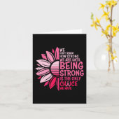 ひまわりピンク乳癌認識度女性ウォーリ カード (黄色い花)