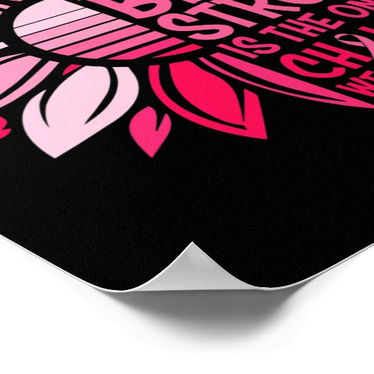 ひまわりピンク乳癌認識度女性ウォーリ ポスター (角)