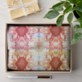 ひまわりピーチピンクフローラ水彩アー素朴ト 薄葉紙 (ギフト)