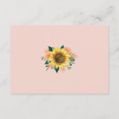 ひまわりピーチフローラ幾何結婚詳細 エンクロージャーカード (裏面)