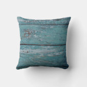 ひまわりファミリーネームブルー装飾用クッション クッション (裏面)